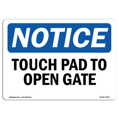 Touch Pad to Open Gate