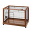 Wooden Pet Pen with Wheels, Dog Crate