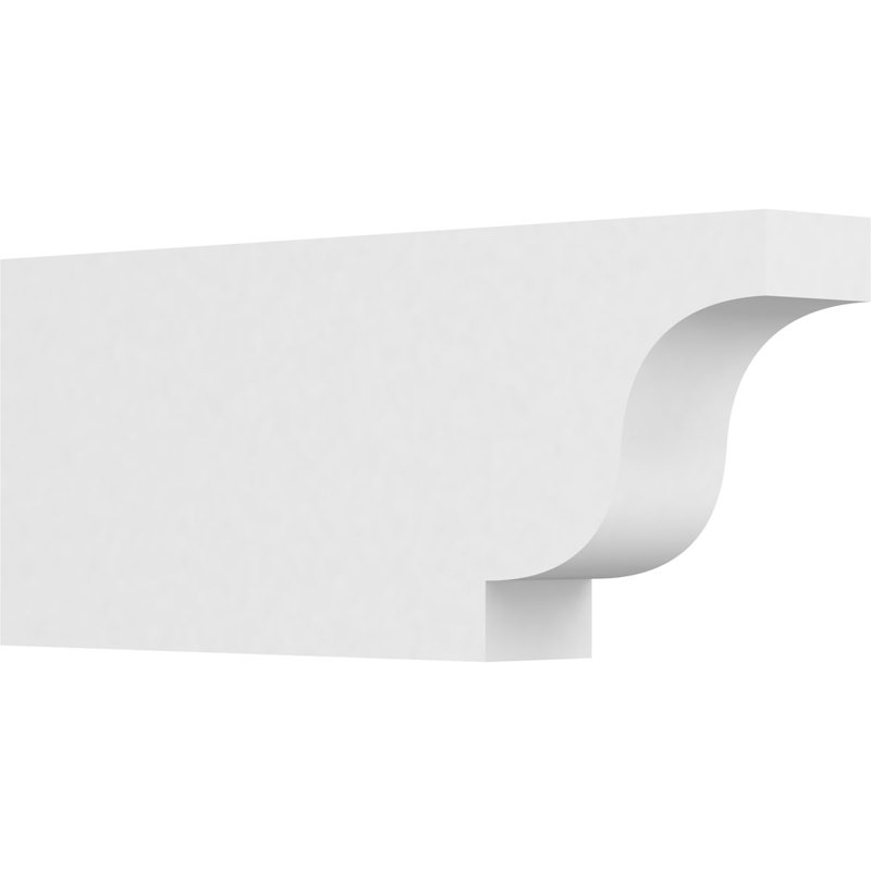 3"W x 8"H x 20"L Standard Newport Architectural Grade PVC Rafter Tail, 8"H x 3"W x 20"D