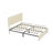  Cahlin Queen Storage Bed Frame Velvet Upholstered Platform Bed with 4 Storage Drawer, Adjustable Headboard and Wood Slat Support, Pink-868382091-856237688