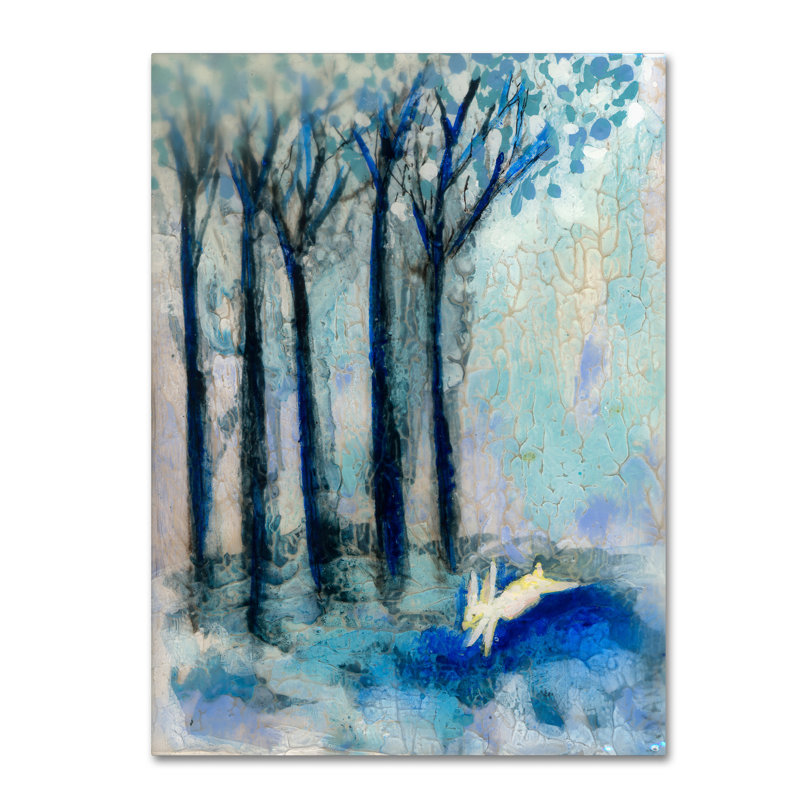 «White Rabbit» par Berkley, reproduction sur toile tendue, H 32 po x l 24 po x P 2 po