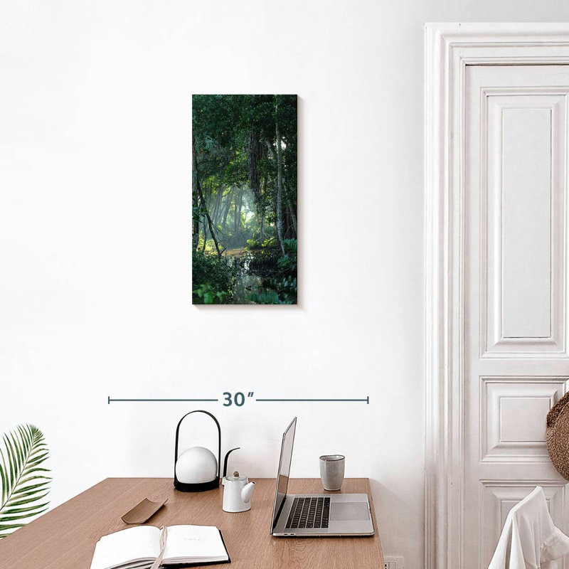 Forêt tropicale, H 24 po x l 12 po