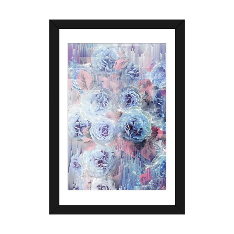 «Waiting for Spring», impression sur toile, Papier d'art encadré noir, Blanc, H 24 po x l 16 po x P 1 po