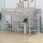 Loft Bed With Built-In Storage Wardrobe And Staircase-1266706504