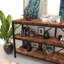 Canapé, meuble télé 3 tablettes avec tablette pour Hallyway, vestibule, salon
