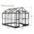 Grower’s Haven AMERLIFE Greenhouse - Outdoor Aluminum Polycarbonate Greenhouse With Ventilation And Rain Gutter, Double Doors With Hook, Walk In Greenhouse For Outdoors, Backyard, Garden-100134484-100134483