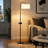 Notasulga 63" Black Floor Lamp With Plate And USB Ports