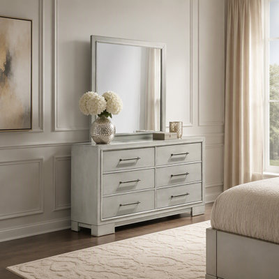 Mobilier de chambre à coucher de style campagne moderne avec commode 1pc