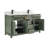60" Cadet Finish Solid Wood Sink Vanity  With 1' Artificial Stone Top-1988929808-1988929813