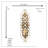 Scroll Filigree Candle Wall Sconce, 30 Inches