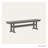 Farmhouse Trestle 65" Bench-50288045
