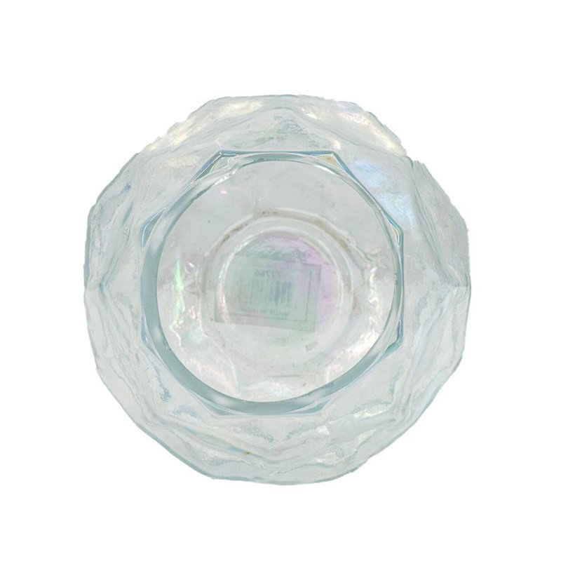 Porte-votive de table en verre, H 4 po x l 5,5 po x P 5,5 po