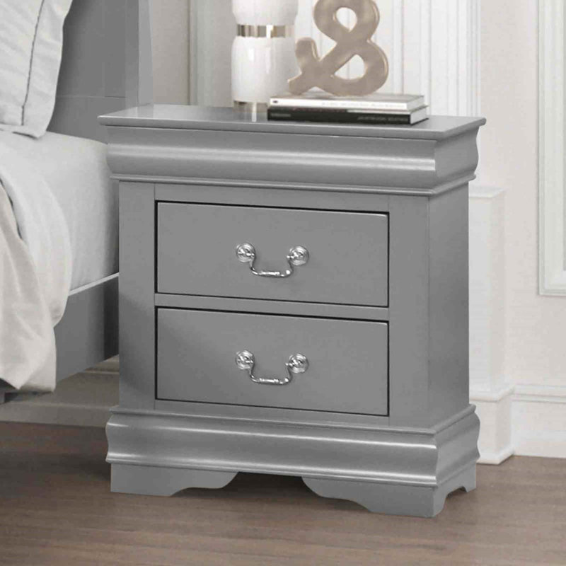 Table de chevet 1Pc, Gris