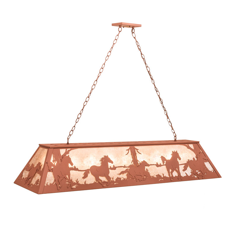 Luminaire suspendu 61 po, Rouille