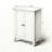 White Bathroom Floor Storage Cabinet With Double Doors & Adjustable Shelf