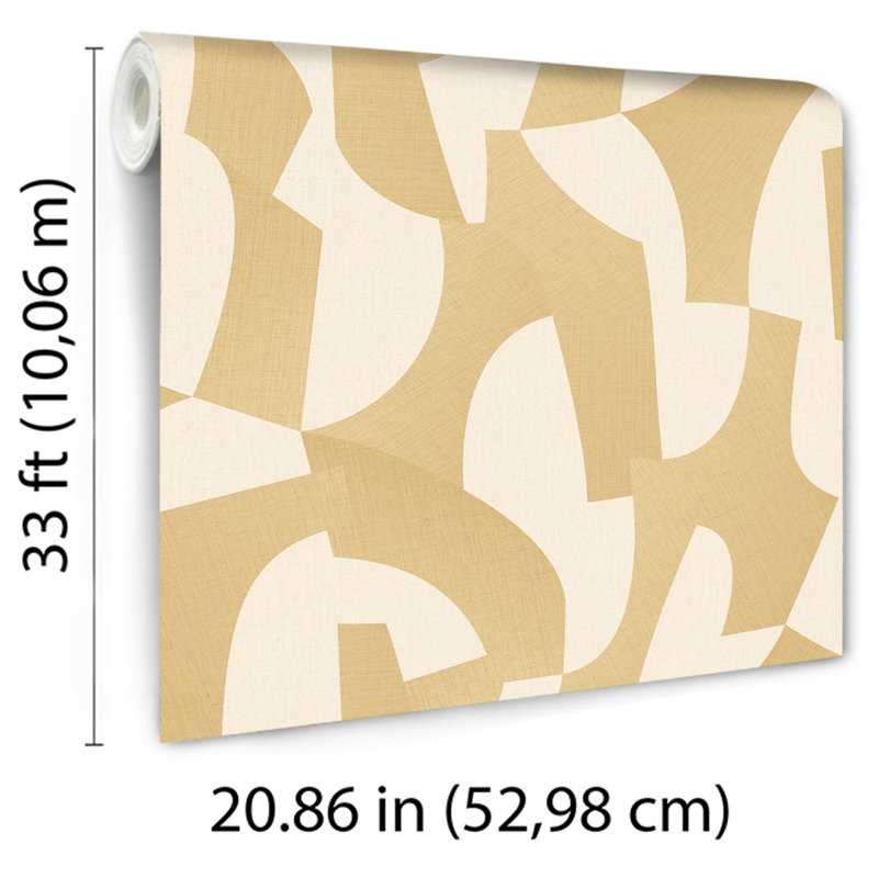 Papier peint sculpté, Jaune