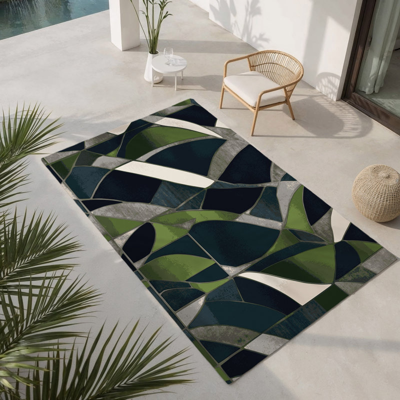 Tapis d'intérieur et d'extérieur Quantum Fusion, Rectangle 1 pi 6 po x 2 pi 6 po