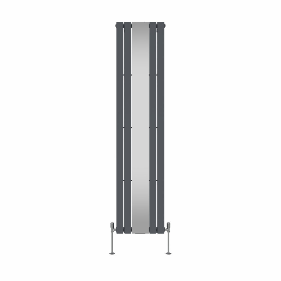 Flat Single Panel Vertical Designer Mirror Radiator