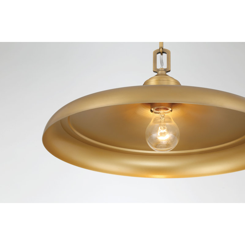 1 LIGHT PENDANT, Legacy Brass