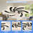 26.8-Inch Modern Ceiling Fan Light with 6-Speed Reversible Motor Dimmable Light for Bedroom Living Room(Black)-1050172485