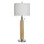Lampe de table Luke - Argent Chadron - Abat-jour beige-1856062533