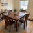 Solid Wood Board Game Table with Removable Table Top for 4–6 Players-128877125
