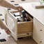 Table basse moderne en ardoise blanche
