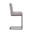 Upholstered Faux Leather Bar Stool