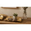 Plateaux décoratifs contemporains pour entrée ou décoration intérieure - Présentoir central pour table basse ou table à manger - Lot de 2, 45,7 cm x 33 cm, doré