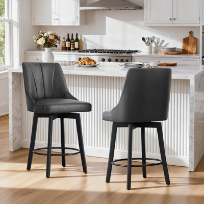 Swivel Upholstered Counter Stool
