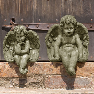 Sitting Medium Cherub Statue