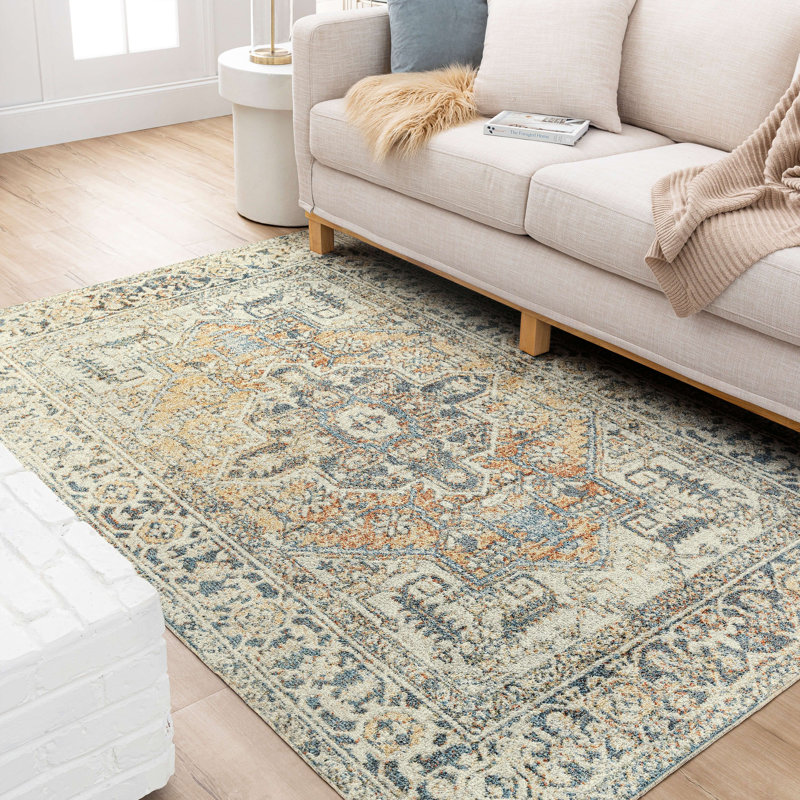Floral Indoor Rug, Rectangle 7'10" x 10'