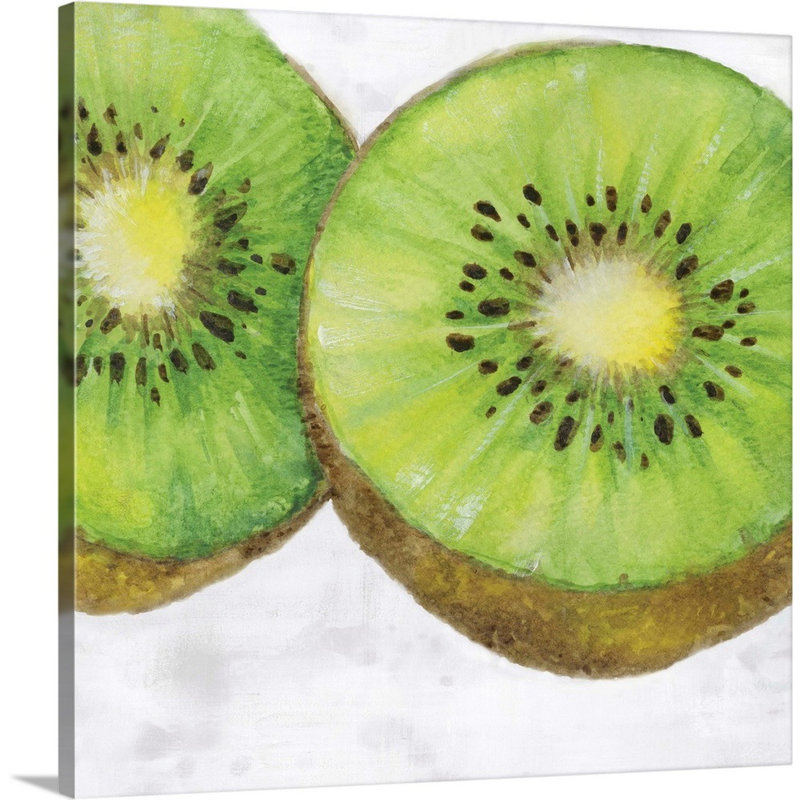 Reproduction d’art sur toile, "fruit I" par Eva watts, H 30 po x l 30 po x P 1,25 po, Toile tendue
