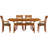 Sarah Solid Wood Top Four Leg Dining Set-16849101-39921302