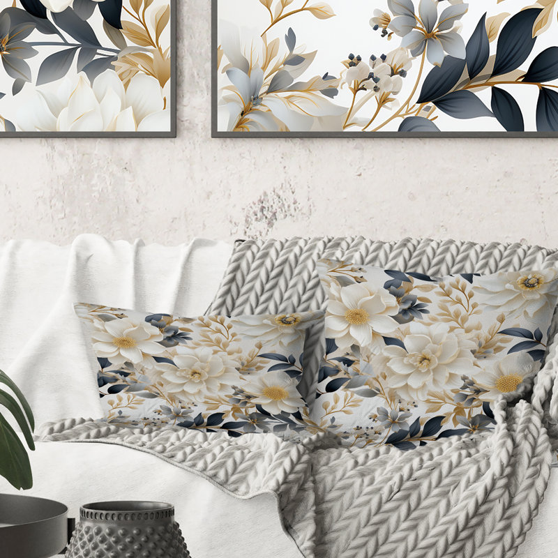 Coussin Ethereal Blooms I - Plants
