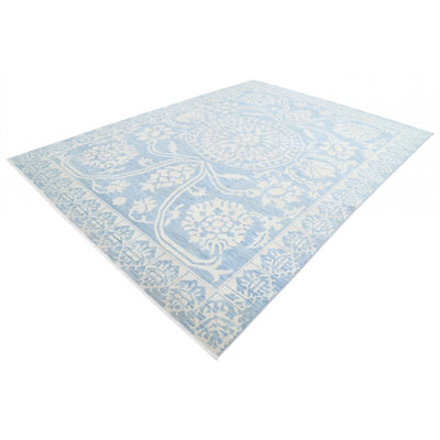 Fine Hand knotted Oushak Rug 8'10"x12'3"