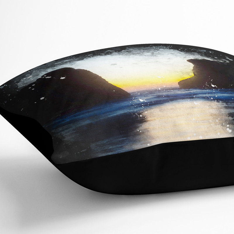 Square Cushion, 40cm H x 40cm W x 15cm D, Black