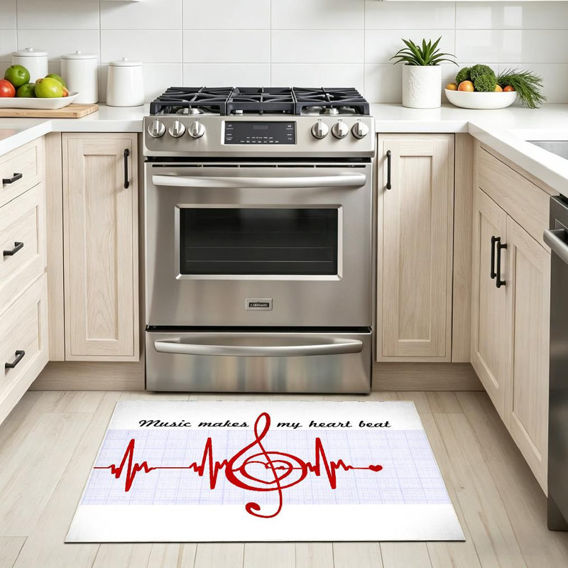 Tapis noir abstrait lavable à la machine, Rectangle 32 po x 47 po