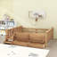 Floor Bed with Storage Bookcases and Drawers-129032332-129032335