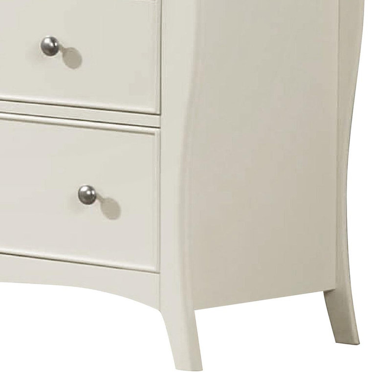 Commode 7 tiroirs blanc crème
