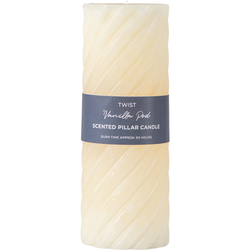 Vanilla Pillar Scented Pillar Candle, Ivory , 20" x 7.50"