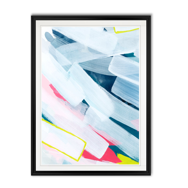 « enfold i »-reproduction d’art sur toile, H 30,5 po x l 42,5 po x P 1,5 po, Cadre noir