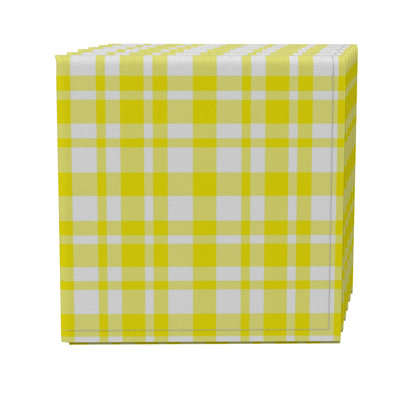 Cotton Twill Plaid Square Napkin