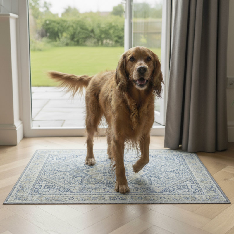 Tapis de lit pour chat lavable The Avalon Society, colonne de pierre Sienne, 24 x 36 po, H 24 po x l 36 po x P 0,12 po