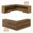 L-Shaped Corner Bench With Storage For Entryway Living Room, 55.1-Inch Wooden Breakfast Nook Bench