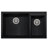 33.88'' L Double Bowl Granite Kitchen Sink-20524778