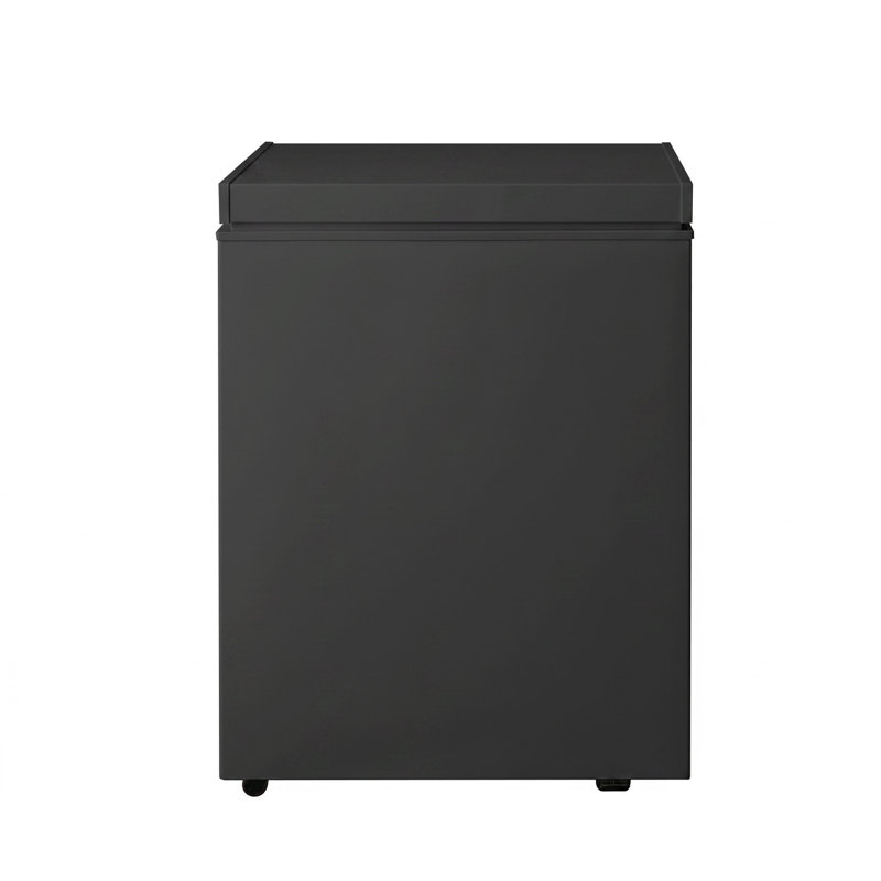 Congélateur compact de 4,5 pieds cubes, congélateur économe en énergie à faible bruit avec température réglable à 7 niveaux et panier amovible
