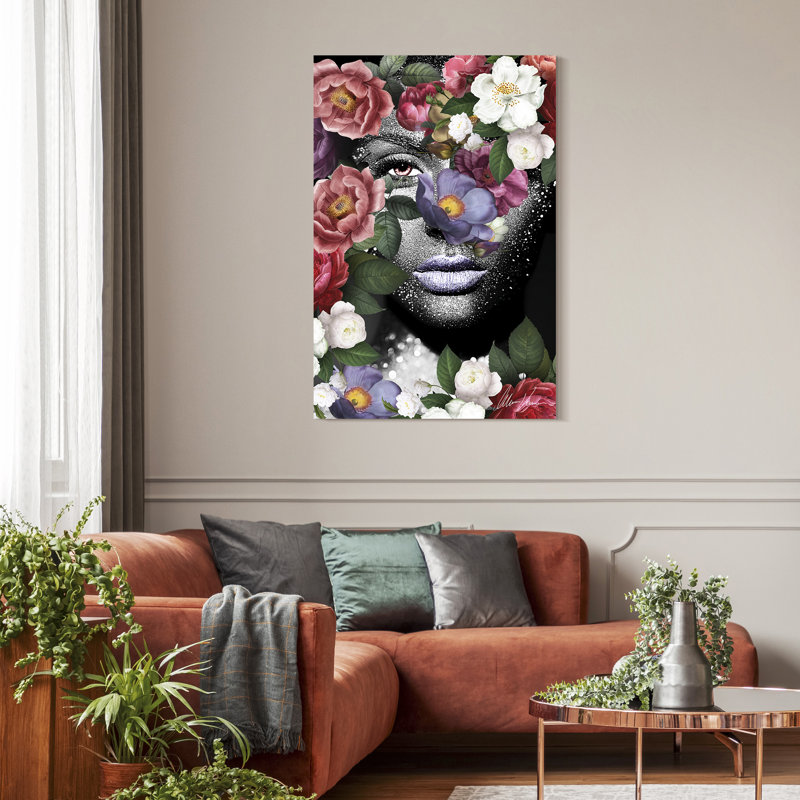 Earth Goddess Multi-Color Tempered Glass Panel Art Print Set