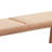 Backless Rattan Bench