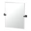 Miroir mural rectangulaire moderne sans cadre et biseauté | miroir pivotant pour meuble-lavabo de la salle de bain Elevate-30609483-30609477